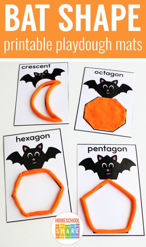 Bat Fine Motor Activities, Bat Math Activities Preschool, Bat Activity Preschool, Bat Sensory Bin, Bats Activities Preschool, Bat Math Activities, Halloween Shape Activities, Preschool Bat Activities, Bats And Spiders Preschool Theme