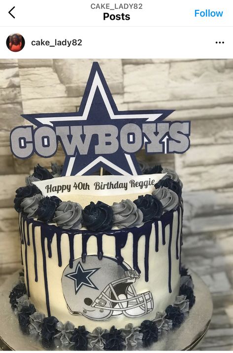 Dallas Cowboys Cake Topper, Dallas Cowboy Cake For Men, Cowboy Cakes For Men, Peso Pluma Cake Ideas, Cowboys Cake For Men, Cakes For Mens Birthday, Cowboys Birthday Cake, Dallas Cowboys Birthday Cake, Dallas Cowboys Birthday Party