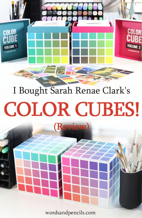 Review of Sarah Renae Clark's Color Cubes The Color Cube, Sarah Renae Clark Color Cube, Color Cube Sarah Renae Clark, Color Cube Palette, Color Cube, Beginner Artist, Art Cube, Watercolor Mixing, Paint Chip