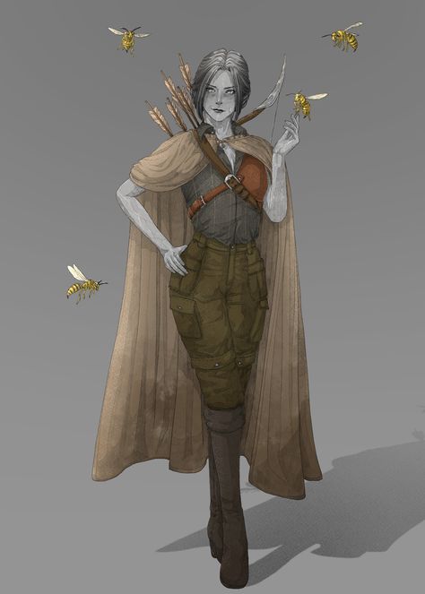 Dnd Outlander, Dnd Swarmkeeper, Swarmkeeper Ranger Dnd, Earth Genasi Female Dnd, Earth Genasi Male, Genasi Character Art, Dnd Genasi, Fantasy Resources, Dnd Builds