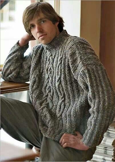 Mens sweater. Cable Knit Sweater Pattern Free, Mens Knit Sweater Pattern, Cable Sweater Pattern, Mens Cable Knit Sweater, Cable Knit Sweater Pattern, Aran Knitting Patterns, Mens Knit Sweater, Cable Knitting Patterns, Knitting Patterns Free Sweater