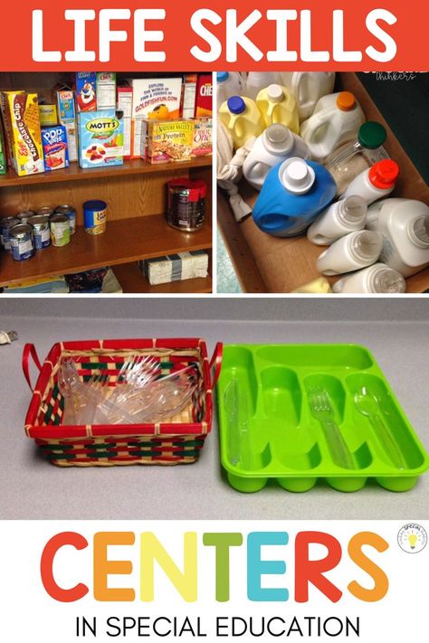 Prek Life Skills, First Grade Life Skills, Life Skills Grocery Shopping, Functional Activities Special Education, Life Skills Teacher Outfits, Special Education Cooking, Functional Living Skills Activities, Life Skills Sorting Activities, Life Skills Preschool Activities