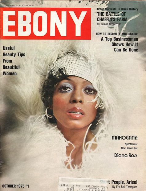 Ebony Magazine Cover, Jet Magazine, Ebony Magazine, Black Magazine, Short People, Vintage Black Glamour, Black Hollywood, Diana Ross, Vintage Magazines