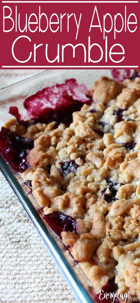 Blueberry Crumble Recipes, Apple And Berry Crumble, Caesar Pasta Salad, Apple Blueberry, Caesar Pasta, Apple Crumble Recipe, Cookie Crumble, Blueberry Crisp, Berry Crumble