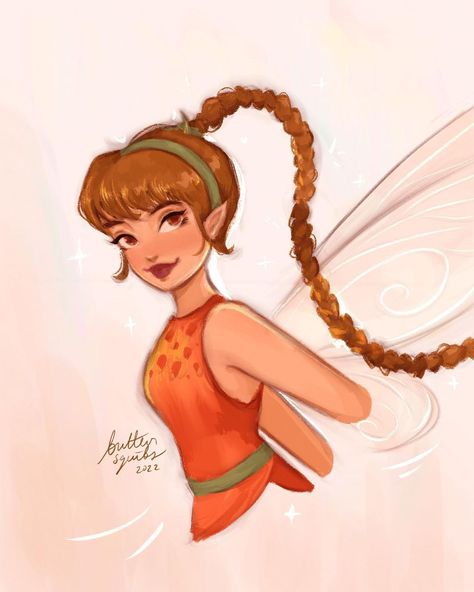 jessica 💫 on Instagram: “Fawn 🍂🍁 The braid was fun to draw out :D one more to gooo! ✨✨ #fawn #disneyfairies #pixiehollow” Fawn Tinkerbell Drawing, Fawn Tinkerbell Fanart, Fawn Tinkerbell, Tinkerbell 1, Tinkerbell Drawing, Nerdy Art, Bell Art, Peter Pan And Tinkerbell, Tinkerbell Fairies