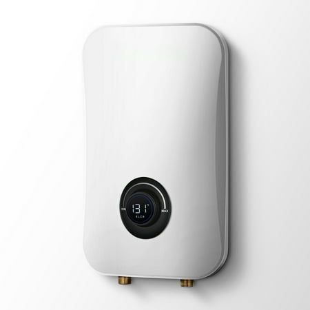 This 9000W tankless electric water heater is ideal for whole-home applications. Sunmaki tankless electric water heaters offer a continuous, endless supply of hot water. Tankless electric water heaters save space, save energy, save money, and require no venting. The sleek, compact size, 90 percent smaller than a tank, allows you to save space and place the unit wherever you want, including under a sink. Tankless units only draw energy when hot water is flowing, while traditional tanks are constan Portable Water Heater, Camping Water, Water Heaters, Electric Water Heater, Tankless Water Heater, Water Heater, Outdoor Camping, Hot Water, Save Energy