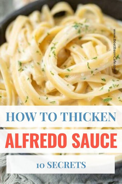 Make Jarred Alfredo Sauce Better, How To Thicken Alfredo Sauce, Thick Alfredo Sauce Recipe, Alfredo Sauce Recipe Easy No Heavy Cream, Store Bought Alfredo Sauce Improve, Ragu Alfredo Sauce, Alfred Sauce, Alfredo Noodles, Chicken Alfredo Sauce