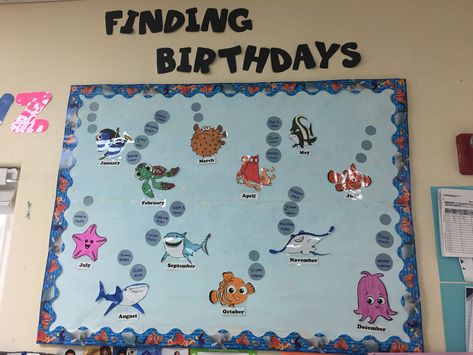 Birthday Boards Preschool, Disney Bulletin Boards, Birthday Boards, Birthday Board, Bulletin Boards, Classroom Ideas, Preschool, Disney, Birthday