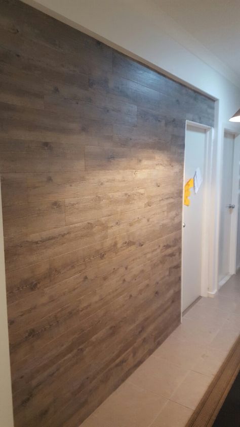 Vinyl Flooring On Wall, Laminate Flooring On Walls, Flooring On Walls, Single Wide Remodel, Vinyl Wall Covering, Laminate Wall, Waterproof Laminate Flooring, Lvp Flooring, Plank Walls