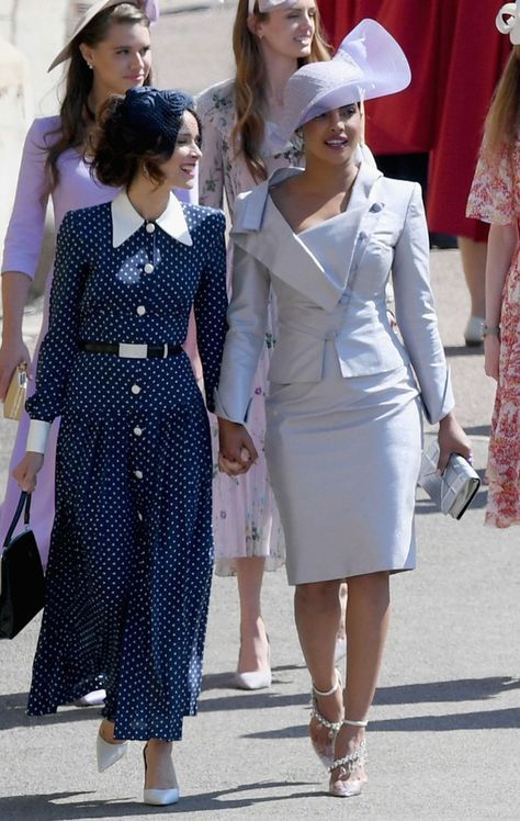 Best-dressed guests at the royal wedding Vivienne Westwood Suit, Luxe Wardrobe, Convention Outfits, Wedding Hats For Guests, Kentucky Derby Style, Royals Fashion, Abigail Spencer, Daytime Wedding, The Royal Wedding