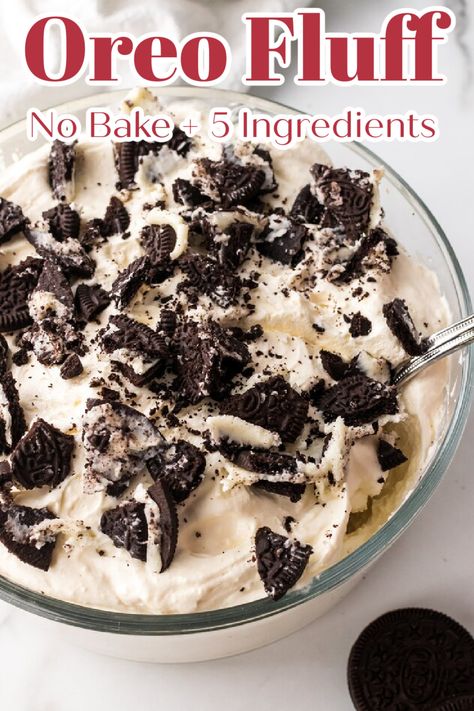 Oreo Salad, Oreo Fluff Dessert, Oreo Cookie Dessert, Summer Desserts Easy Healthy, Cool Whip Desserts, Oreo Fluff, Oreo Desserts, Oreo Dessert Recipes, Dessert Oreo