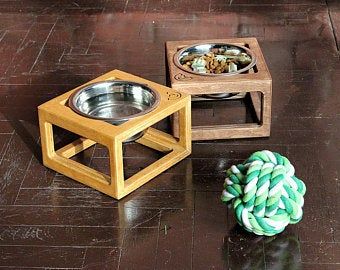 Diy dog bowl stand