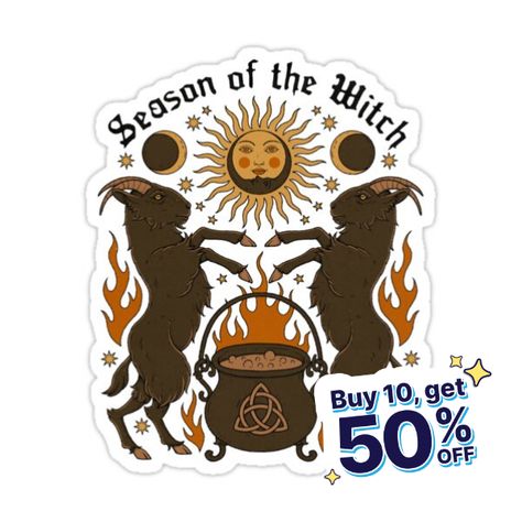 Decorate laptops, Hydro Flasks, cars and more with removable kiss-cut, vinyl decal stickers. Glossy, matte, and transparent options in various sizes. Super durable and water-resistant. The Witch Poster, Retro Style Posters, Season Of The Witch, Witch Art, Canvas Framing, The Witch, Professional Artist, Mini Art, Water Based Ink