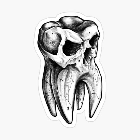 Tooth Tattoo Design, Tooth Sketch, Teeth Sketch, Tooth Drawing, Teeth Tattoo, Sticker Sketch, Tooth Art, Teeth Drawing, Tooth Tattoo