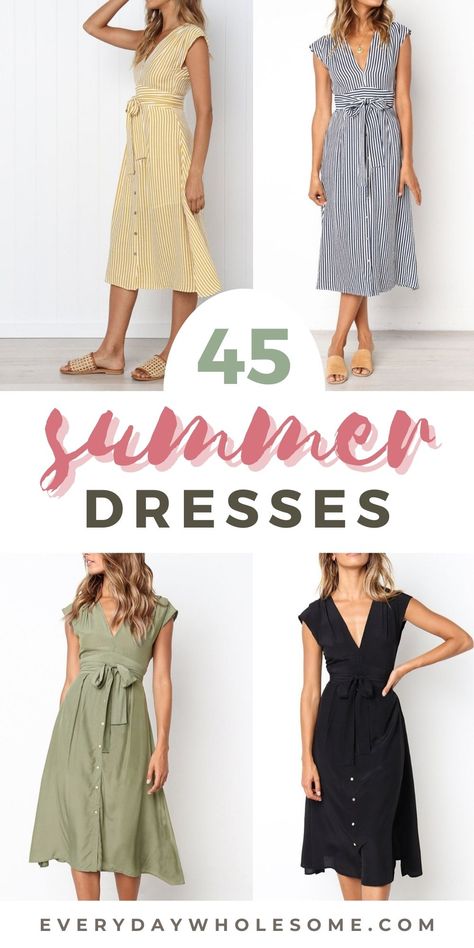 Modest Sleeveless Dresses, Comfortable Dresses For Women, Cotton Sundresses Women, Cool Summer Dresses, Summer Maxi Dress 2023, Summer Sundress With Pockets, Summer Sundress For Work, Summer Dress Ideas Casual, Hourglass Wardrobe