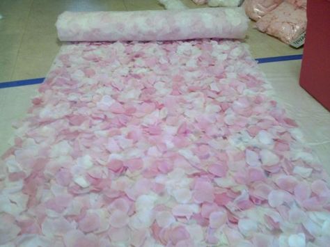 Flower Petal Aisle Runner with dollar store finds! Rose Petal Aisle Runner, Diy Wedding Aisle, Diy Wedding Aisle Runner, Petal Aisle, Rose Petal Aisle, Fake Rose Petals, Wedding Aisle Runner, Background Rose, Runner Inspiration