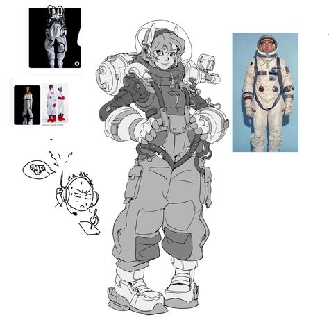 ArtStation - recent sketchy stuff Astronaut Drawing, 얼굴 드로잉, 캐릭터 드로잉, Space Suit, Cyberpunk Art, 영감을 주는 캐릭터, Character Design References, Character Designs, Art Block