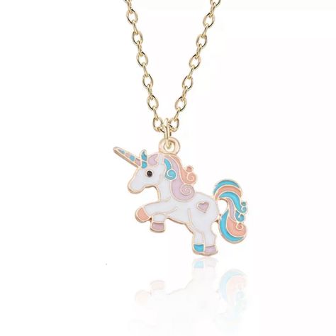 Kawaii Unicorn, Unicorn Pendant, Beautiful Unicorn, Unicorn Necklace, Baby Unicorn, Drop Pendant Necklace, Stylish Necklace, Cute Necklace, Chain Choker