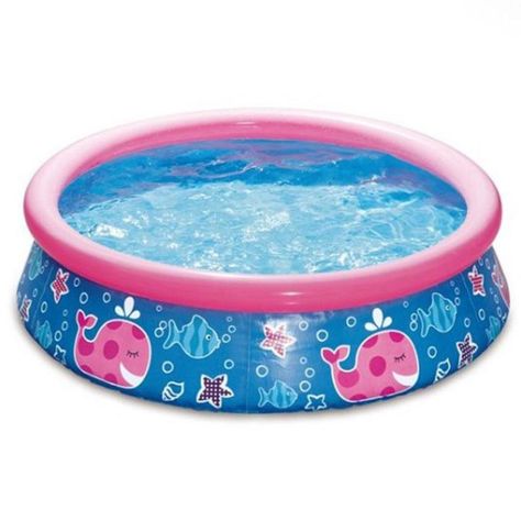 Plastic Kiddie Pool, Round Above Ground Pool, Wading Pool, Pink Whale, Summer Waves, Whale Print, Kiddie Pool, Swimming Pool Spa, Kid Pool