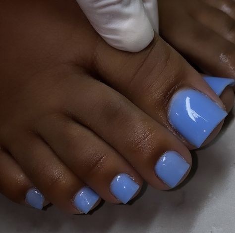 Baddie Toe Nails, Toe Nails Ideas, Toe Nails Summer, Blue Toe Nails, Pedicure Designs Toenails, Gel Toe Nails, Acrylic Toe Nails, Pretty Toe Nails, Summer Toe Nails