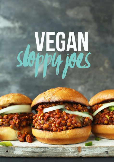 Vegan Sloppy Joes, Vegan Worcestershire Sauce, Pasti Sani, Veggie Burgers, Sloppy Joe, Sambo, Sloppy Joes, Vegan Dinner, Meatless Meals