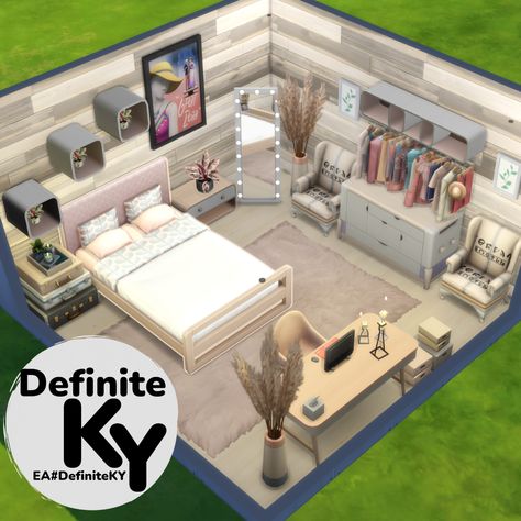 The Sims4 House Download, Sims Bedrooms Ideas, Sims Room Design, Sims 4 Xbox One Houses, Sims 4 Big Bedroom Ideas, Sims 4 Master Room Ideas, Bedroom Sims 4 Ideas, Sims 4 Ideas House, Sims House Interior