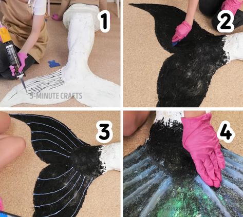 How to make a fantastic DIY mermaid costume How To Make A Mermaid, Diy Siren Costume, Diy Mermaid Skirt, Diy Mermaid Costume For Women, Spooky Dooky, Harley Quinn Diy, Mermaid Jewelry Diy, Diy Mermaid Costume, Adult Mermaid Costume