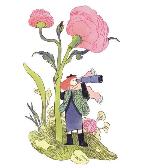 thomke meyer illustration on Instagram: "I'm curious what the new year will bring.💫 Für @anderezeiten_ev no.01/23 #illustration #editorialillustration #flowerillustration #explorer #characterillustration #illustrationartists" Sequential Art, Hamburg Germany, Illustration Character Design, Illustration Artists, Editorial Illustration, Flower Illustration, Art Journal Inspiration, 귀여운 동물, Texture Art