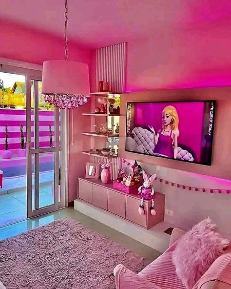 Barbie room decor kids girls bedroom Kids Room Decoration Ideas, Pink Vintage Bedroom, Kids Bedroom Decor Ideas, Barbie Room Decor, Barbie Bedroom, Barbie Room, Vintage Bedroom, Kids Room Design, Kids Bedroom Decor