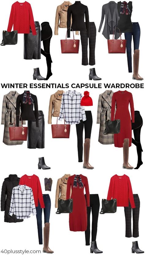 3f67fd97162d20e6fe27748b5b372509desc54399470ri Feminine Capsule Wardrobe, Capsule Wardrobe Outfit Ideas, Winter Wardrobe Essentials, Fashion Capsule Wardrobe, Winter Capsule, Winter Capsule Wardrobe, Capsule Outfits, Fall Capsule Wardrobe, Wardrobe Outfits