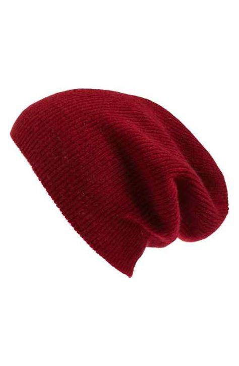 Halogen® Slouchy Cashmere Beanie Niche Png, Meme Png, Red Beanie Hat, Slouch Beanie Hats, Slouchy Beanie Hats, Oc Outfits, Red Beanie, Slouchy Beanie Hat, Cashmere Hat