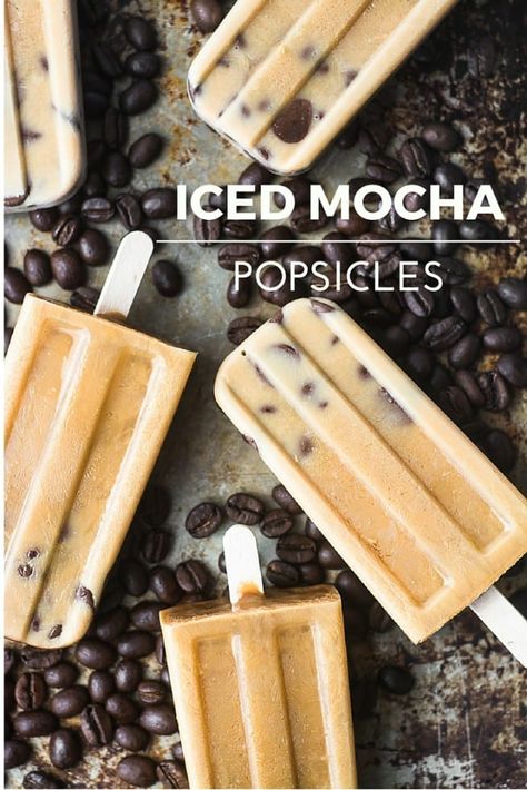 Iced Coffee Popsicles, Freezer Treats, Coffee Popsicles, Healthy Popsicle Recipes, Coffee Desserts, The View From Great Island, Coffee Mocha, Healthy Popsicles, Postre Keto