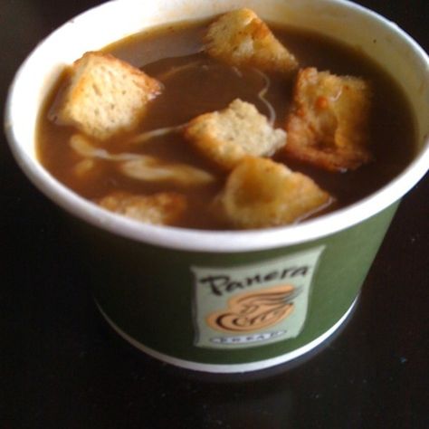 Panera’s French Onion Soup recipe Panera Bread French Onion Soup Recipe, Panera French Onion Soup, Panera Recipes, Onion Soup Recipe, French Onion Soup Recipe, Onion Soup Recipes, Panera Bread, Soup And Stew, French Onion Soup