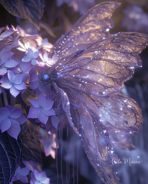 Purple Hydrangea, hosted By @celedrine_art 💜 #celedrinefebruary2024 #coiamoura #asthetic #magicinature #dewdrops #naturelovers  #followthejourney #lovejourney #infinitelove #midjourney #1 #2024 #midjourneyart #aiartcommunity #fairytale #collab #a #fantasy Fairy Aesthetic Purple, Purple Fairy Aesthetic, Purple Fairycore, Winx Fairy, Fantasy Ball, Fae Aesthetic, Purple Fairy, Purple Hydrangea, Witchy Aesthetic