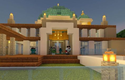 Mosque, Building, Minecraft Mosque In Minecraft, Minecraft Mosque, Minecraft Modern City, Rumah Minecraft Sederhana, Bangunan Minecraft, Mosque Design, Minecraft Modern, Rumah Minecraft, Minecraft Room