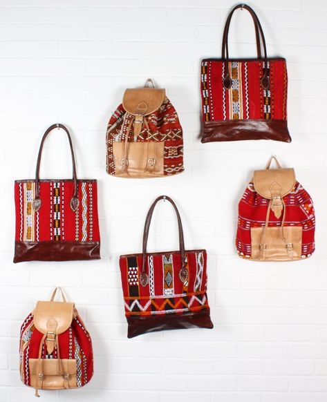 Moroccan Bags, Dream Bags, Kilim Bag, Pocket Books, Moroccan Leather, Moroccan Kilim, Stylish Handbags, Boho Bags, Purse Styles