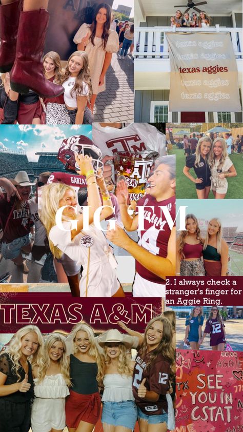 #texasam #aggies texas A&M!!! A&m Outfits Texas, Texas College Aesthetic, A&m College, Texas A And M Aesthetic, Texas A&m Wallpaper, A&m University, A&m Aesthetic, Aggie Aesthetic, Aggie Game Day Outfit