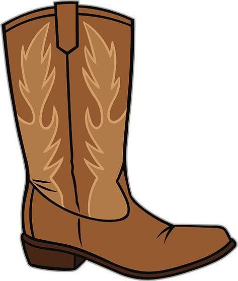 Cowboy Boot Illustrations, Royalty-Free Vector Graphics & Clip Art - iStock Cowboy Boot Clipart, Boot Clipart, Cowboy Boots Drawing, Horse Cookies, Western Birthday Party, Cowboy Birthday Party, Cowboy Shoes, Bota Country, Western Theme Party