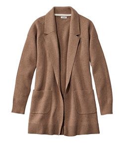 #LLBean: Women's Wicked Soft Cotton/Cashmere Coatigan Sweater Built To Last, Fashion Wishlist, Women's Sweaters, L L Bean, Travel Outfit, Capsule Wardrobe, Amazing Women, Sweater Outfits, Sweaters & Cardigans