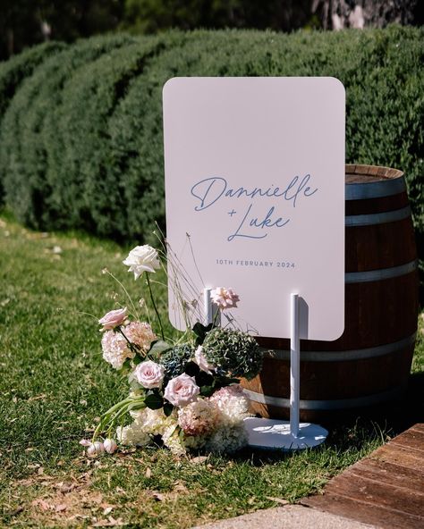 Welcome signage with summer romantic blooms 🌸 Did you know welcome sign setups are usually our most saved posts? Followed very very closely by a bar moment 🍸 The welcome sign has become a non negotiable and it’s easy to see why. Have it at your ceremony to welcome your guests then have it moved to your reception so the florals and signage gets to be enjoyed that little bit longer 🤍 _____________________ info@ateliercreativeau.com ateliercreativeau.com * * * #customsignage #weddinginvites... Summer Wedding Welcome Sign, Welcome Signage, Custom Signage, Wedding Welcome Signs, Wedding Signage, Wedding Welcome, A Bar, Intimate Wedding, Business Ideas