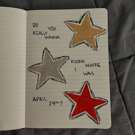 Folklore Aesthetic Drawing, Star Journal Ideas, Evermore Scrapbook, Folklore Journal Page, Painted Book Covers Diy, Journal Drawing Ideas Sketchbooks, Taylor Swift Doodles Lyrics, Evermore Journal, Taylor Scrapbook