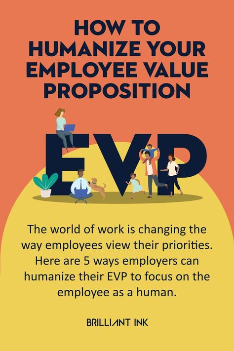 Employee Value Propositions (EVPs) capture what sets a company apart. It’s at the core of an employer brand. Some say, however, that the principles underlying traditional EVPs are simply outdated – focusing too much on the employee as a worker, not a whole human. We suggest reframing the traditional EVP model to better complement the employee as a whole – their personal identity and life experience. This will increase meaningful employee experiences and employee retention. Employer Branding Ideas, Employee Retention Strategies, Effective Leadership Skills, Internal Comms, Improve Employee Engagement, Interview Guide, Building A Personal Brand, Employee Retention, Effective Leadership