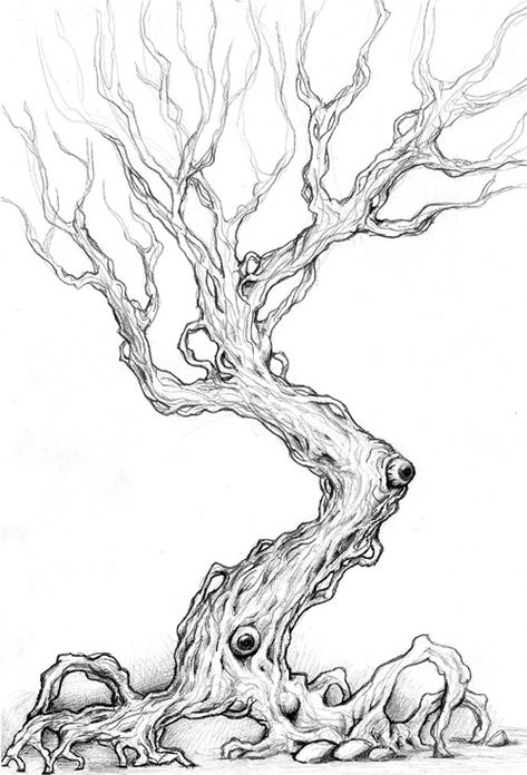 Cool eyeballs Gothic Tree Drawing, Halloween Trees Drawing, Haunted Tree Drawing, Spooky Tree Drawing, Spooky Tree Tattoo, Creepy Tree Tattoo, Scary Tree Drawing, Creepy Tree Drawing, Old Tree Drawing