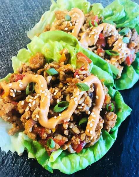 Korean Turkey, Korean Lettuce Wraps, Moo Shu Pork, Moo Shu, Pork Wraps, Korean Pork, Turkey Lettuce Wraps, Pork Lettuce Wraps, Lettuce Wrap Recipes