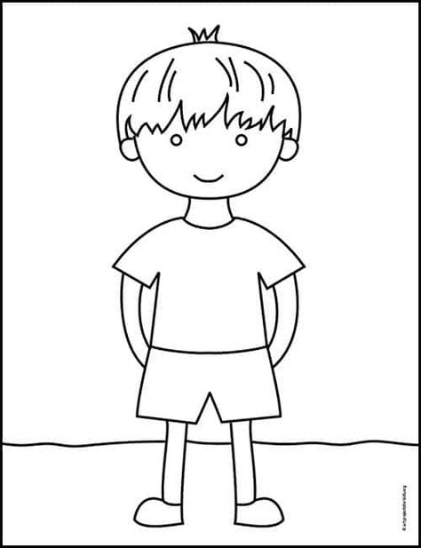 Boy Coloring, Drawing Cartoon Faces, Boy Drawing, Simple Line Drawings, Coloring Pages For Boys, Easy Doodles Drawings, Simple Cartoon, Drawing For Beginners