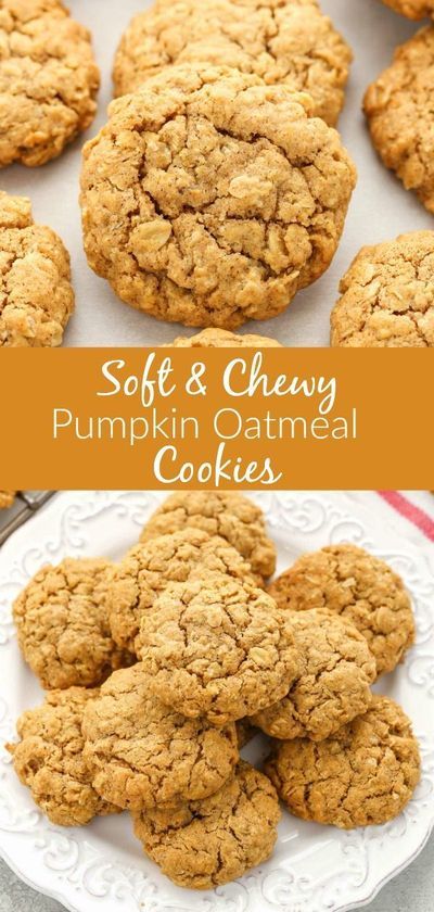 Pumpkin Oatmeal Cookies, Resepi Biskut, The Perfect Cookie, Cake Mix Cookie Recipes, Pumpkin Recipes Dessert, Pumpkin Oatmeal, Pumpkin Flavor, Perfect Cookie, Cake Mix Recipes