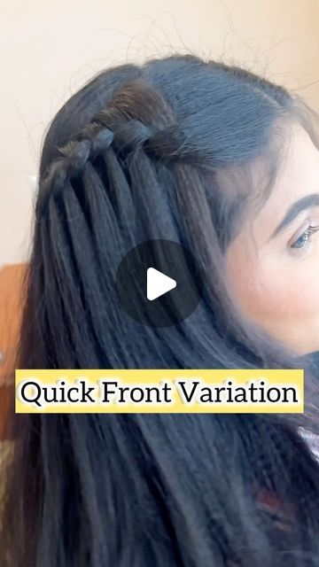 Frock Hairstyle, Front Hair Styles Easy, Side Hairstyles, Girls Frock Design, Front Hair Styles, Frock Design, Hair Styling, Simple Makeup, Hair Hacks