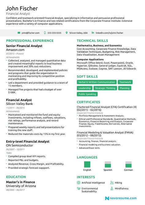 Financial Analyst Resume [The Ultimate 2020 Guide] inside Stock Analysis Report Template Finding Jobs, Hard Skills, Analyst Resume, Business Analyst Resume, Resume Guide, Resume Summary, Job Resume Template, Good Resume Examples, Finance Career