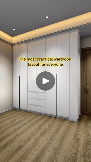 Wardrobe Sizes Plan, 12 X 10 Bedroom Layout, 2 Bed In One Room Ideas, Wardrobe Layout, Clothes Cabinet, 2 House, Organize Everything, Condo Design, Kitchen Pantry Design