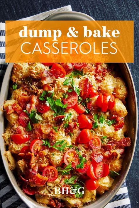 Dump And Bake Casseroles, Dump And Bake, Dinner Casserole Recipes, Dump Meals, Healthy Casseroles, Favorite Recipes Dinner, Baked Casserole, Easy Casserole Recipes, Quick Dinner Recipes